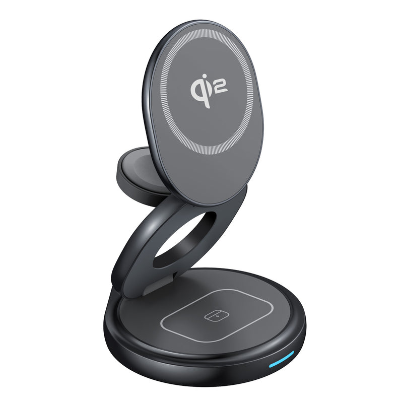 Senki SK-65 Q2 3-in-1 360° Rotating Folding Magnetic Wireless Charger