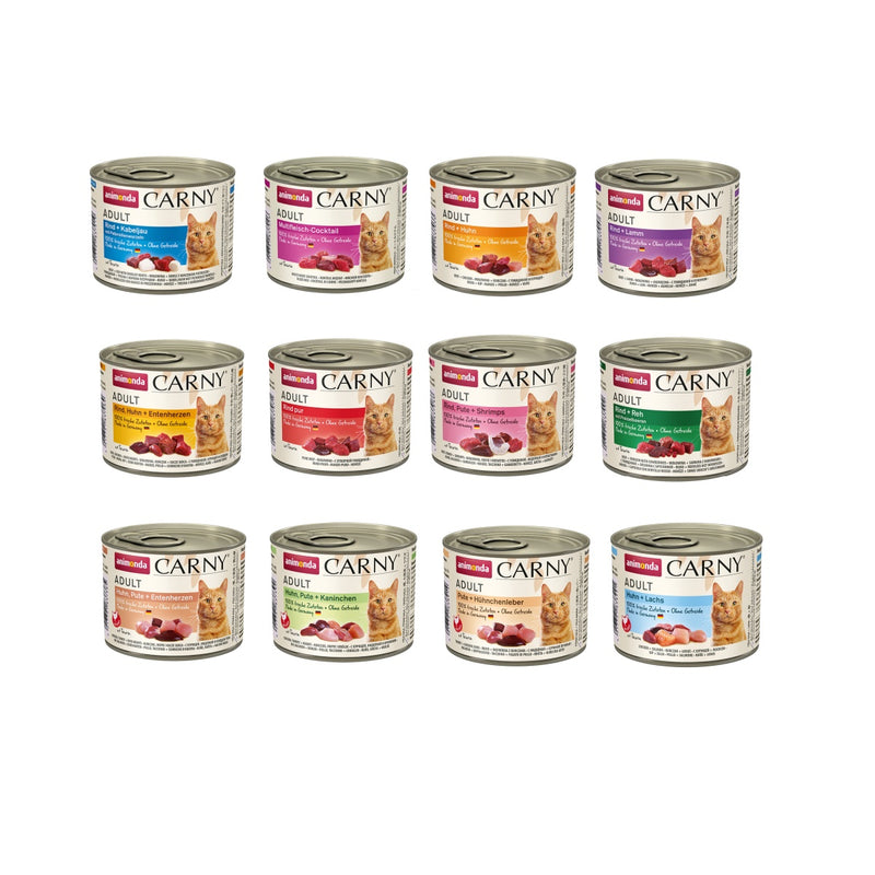 Animonda Animonda Carny Cat Cans sets 12flavors（12pcs x 200g）