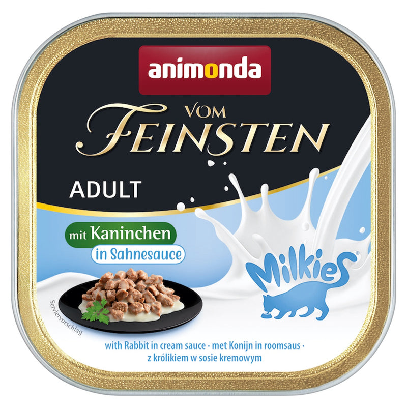 Animonda Milkies Adult Cat with Rabbit chunks in Cream Sauce 32pcs