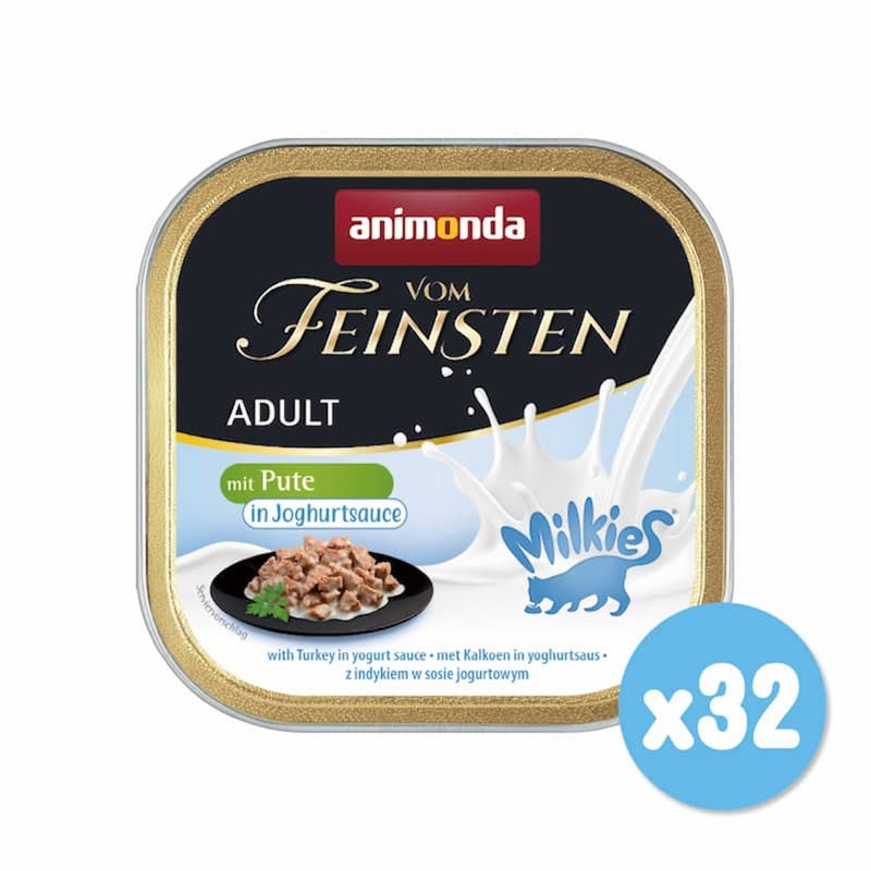 Animonda Adult Cat with Turkey chunksin Yogurt Sauce 32pcs