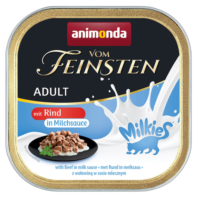 Animonda Adult Cat with Beef chunksin Milk Sauce 16pcs