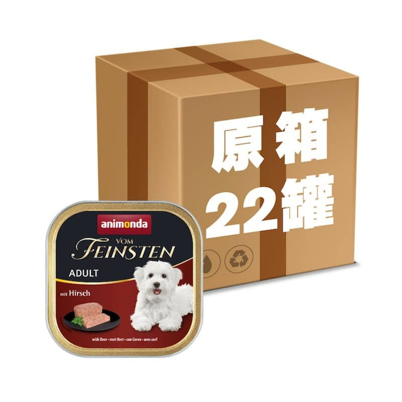 Animonda 無穀物成犬 ｜ 精選鹿肉（150g x 22）