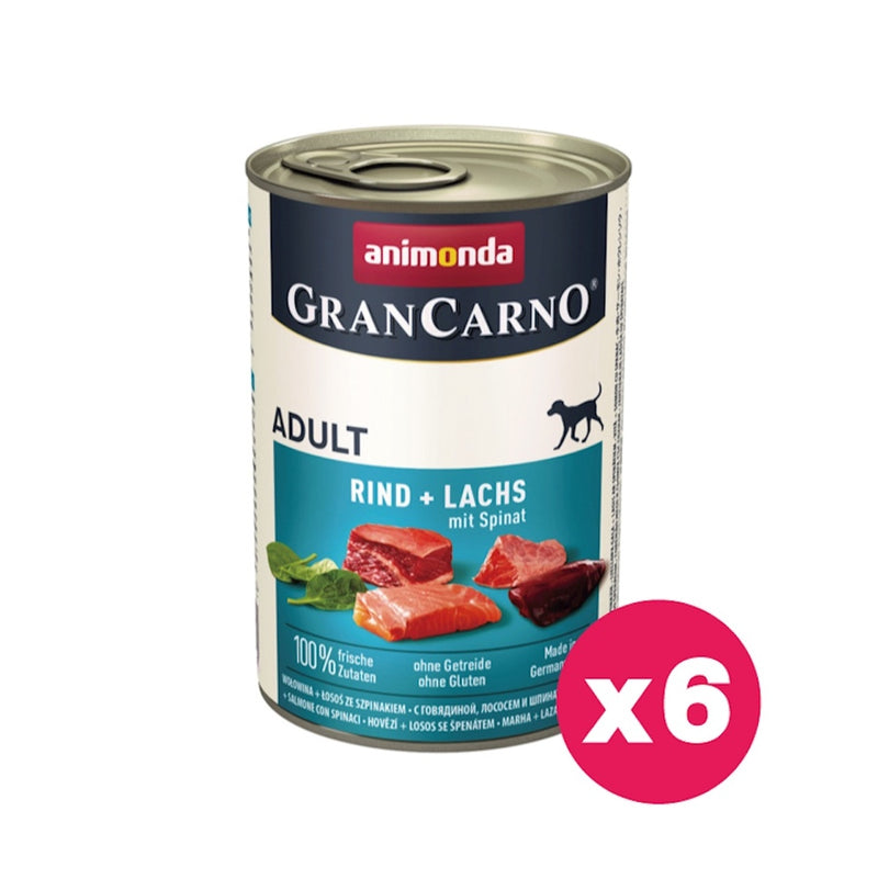 Animonda Adult Dog Beef + Salmon with Spinach  200g X 6