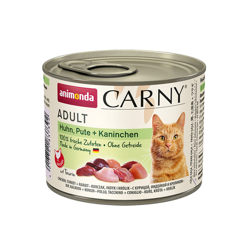 Animonda Adult Cat  Chicken, Turkey + Rabbit  （200g X 12）