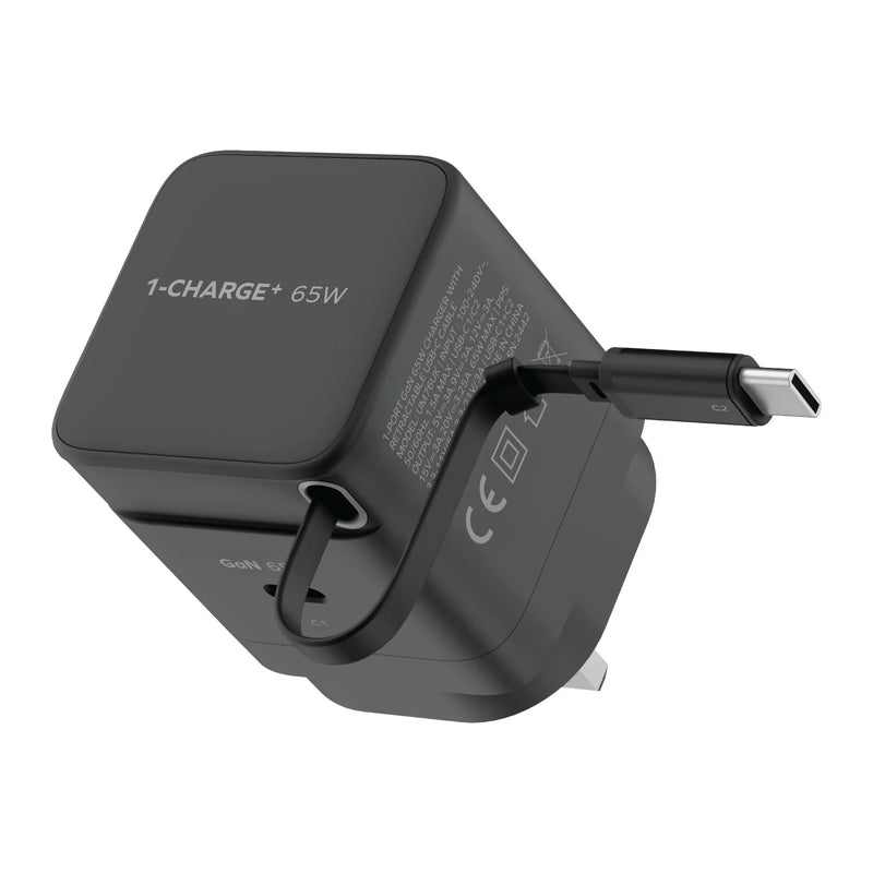 Momax 1-Charge+ 65W GaN單輸出及伸縮USB-C 線充電器