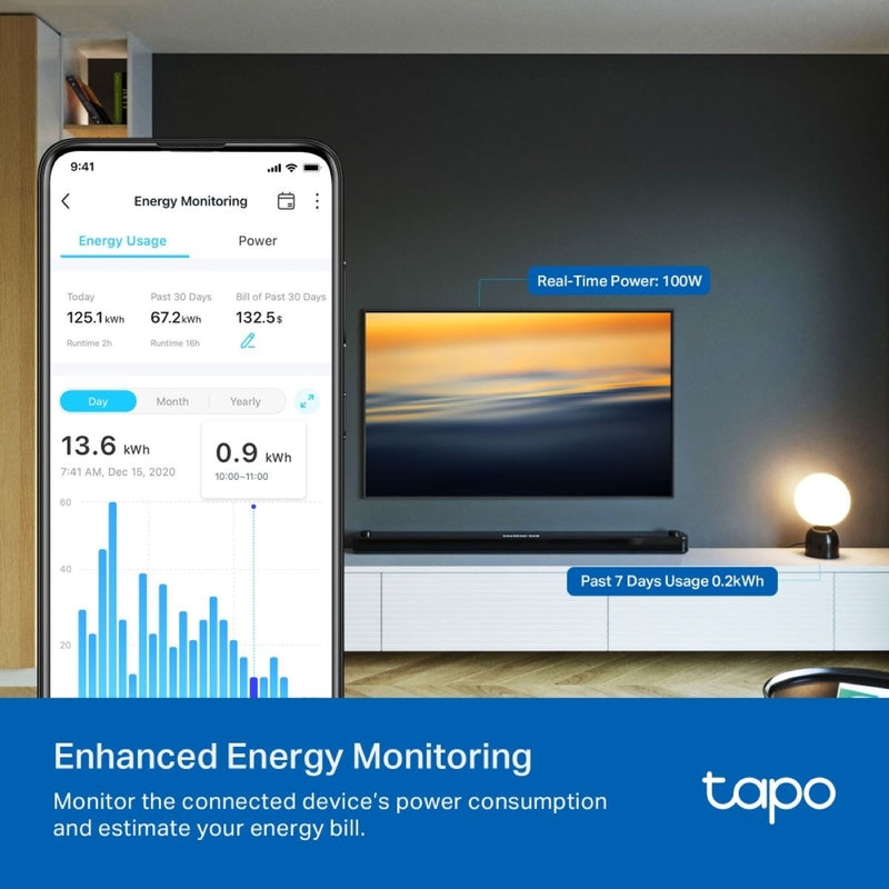 TP-Link Tapo P304M Wi-Fi 智能拖板 (四個獨立插座)