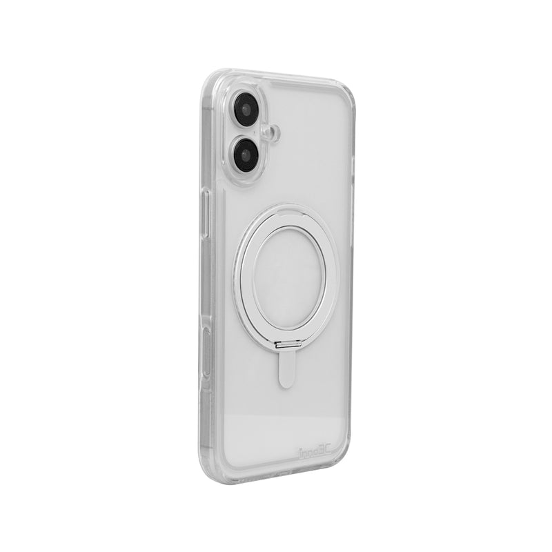 inno3C Protective Case with 360° Rotation Magnetic Ring Holder for iPhone 16 Plus Mobile Phone Case