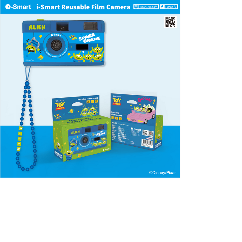 I-smart Disney Reuseable Film Half Frame Camera