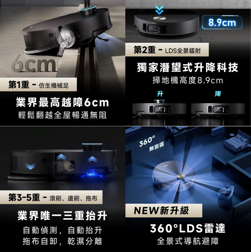 Dreame 追覓 X50 Ultra 五重升降 AI 全能頂配掃地機