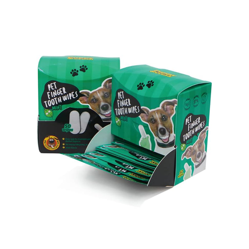 Puppy Crush Pet Finger Tooth Wipes-Mint