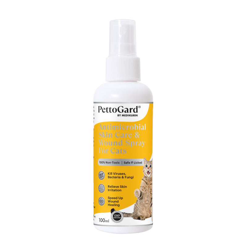 PETTOGARD PettoGard Antimicrobial Skin Care & Wound Spray for Cats 100ml