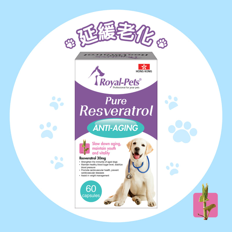 Royal-Pets 純正白藜蘆醇 60粒膠囊