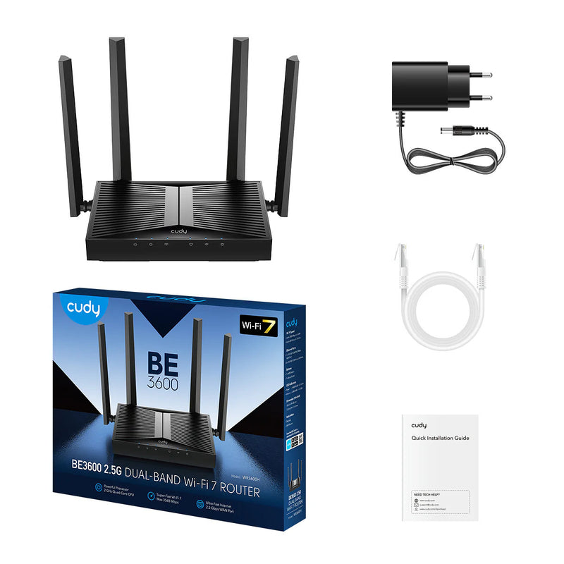 Cudy WR3600H BE3600 2.5G Wi-Fi 7 Router