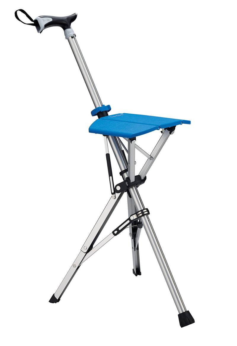 TADA Lightweight Folding Cane Chair (Process Blue)