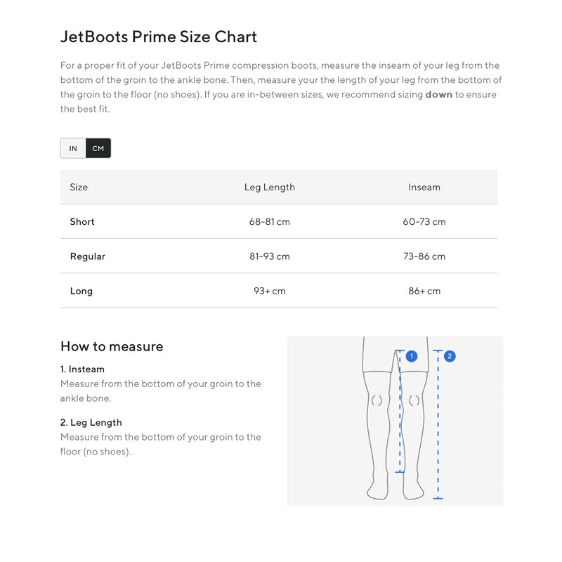 Therabody JetBoots Prime 氣動壓縮按摩靴