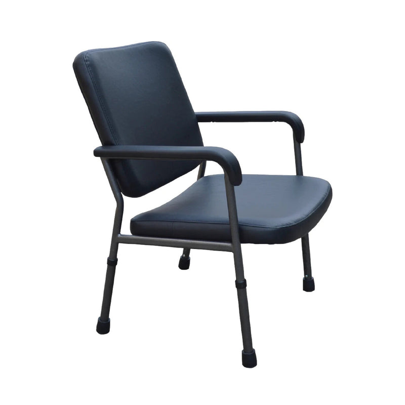 Silver Solutions black height adjustable health chair