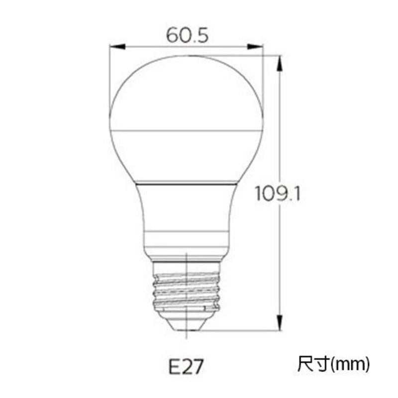 PHILIPS 飛利浦 LED 燈泡 - 球膽 8W 螺頭 E27 6500K 冷日光