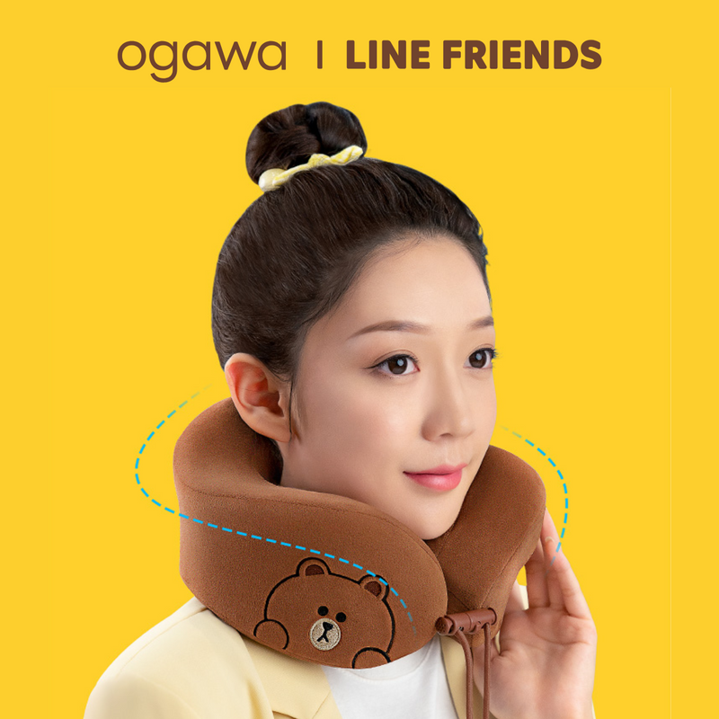 Ogawa Line Friends U型按摩頸枕 OG-2612