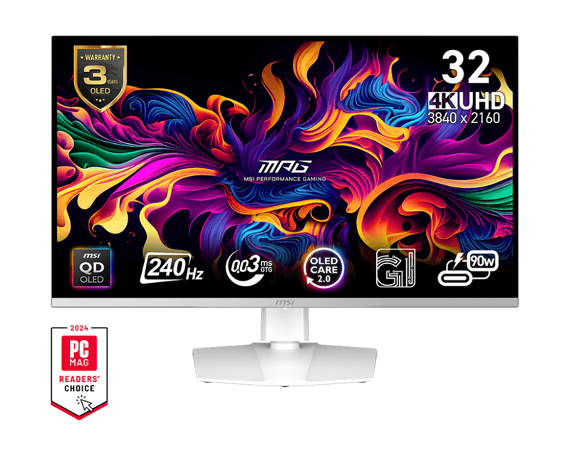 MSI MPG 321URXW QD-OLED 32" 4K 240Hz Gaming Monitor