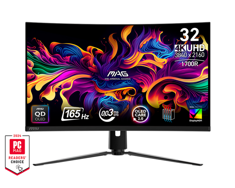 MSI MAG 321CUP QD-OLED 32" 4K 165Hz Gaming Monitor