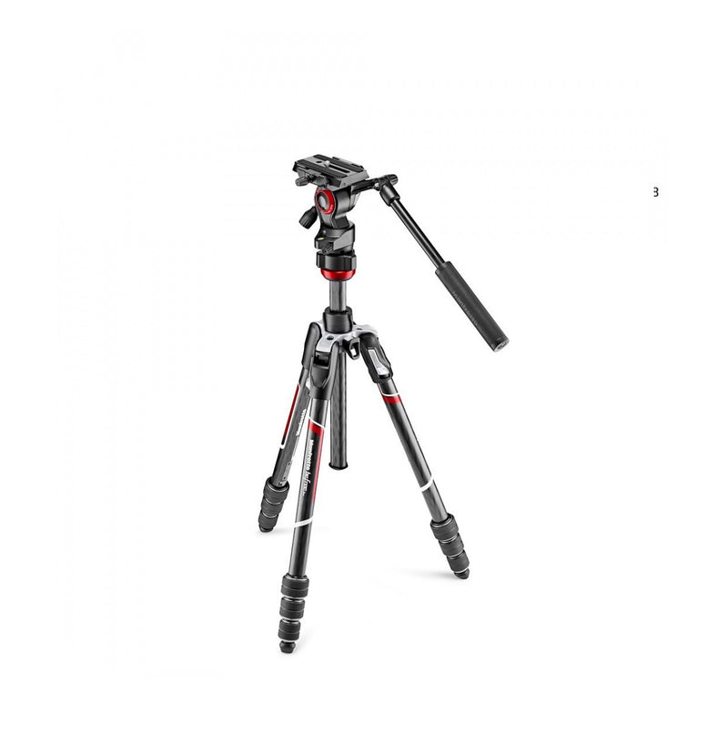 MANFROTTO 曼富圖 Befree Live Carbon 碳纖維反摺式攝錄三腳架套裝