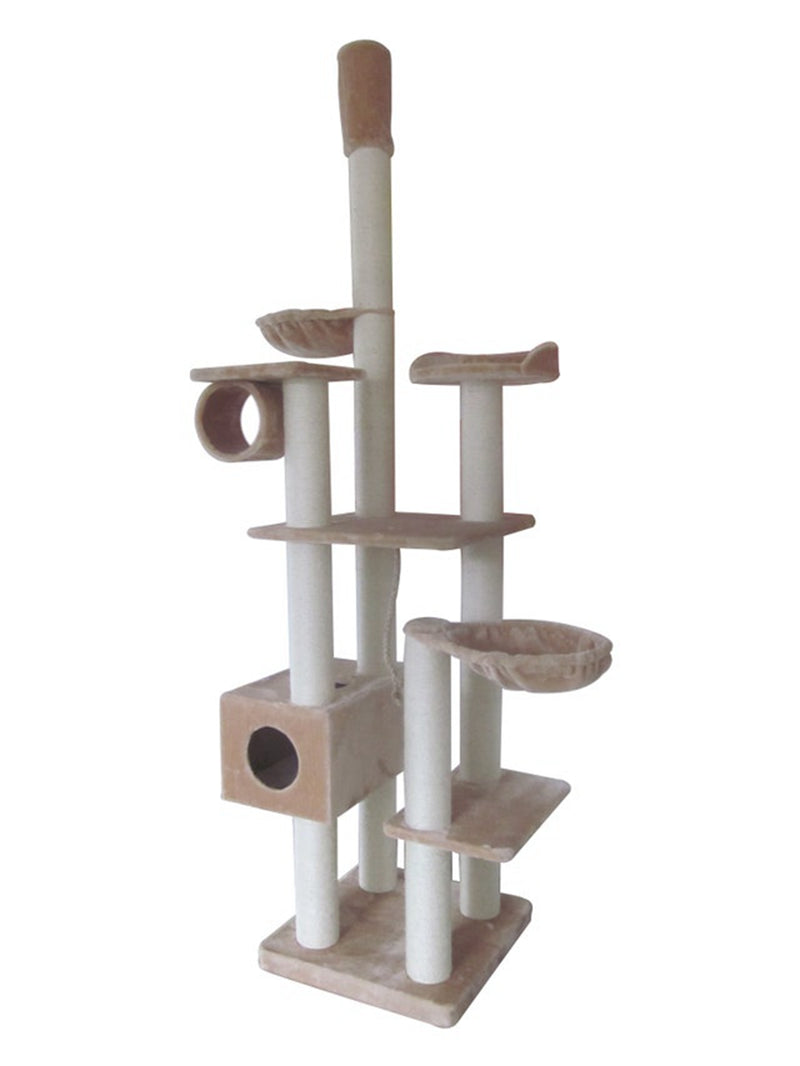 Meow Me 6 Layers Cat Tree 600W x 600D x 2200Hmm MM80559 - EartHmm Tone