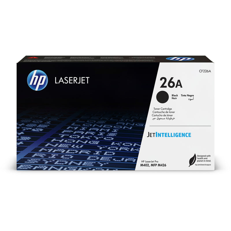 HP CF226A/ HP 26A Black LaserJet Toner Cartridge - M402/M426 Series